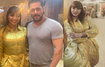 Salman Khan Make Fun On Arshi Khan Golden Dress
