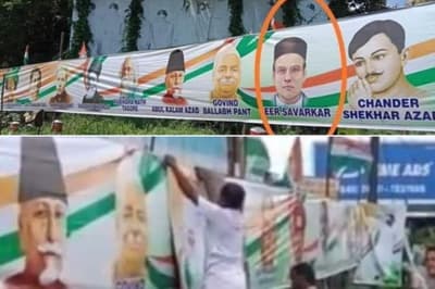 Bharat Jodo Yatra BJP Targets Congress, Veer Savarkar Photo In Freedom Fighters Poster