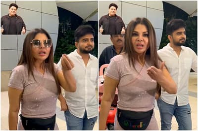 rakhi sawant speaks in support of sajid khan adil durrani spotted smiling at her watch video