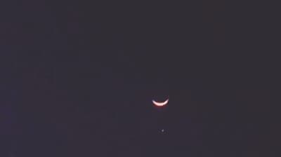 Kanpur News : कानपुर में दिखा चांद के नीचे तारा,अद्भुत था नजारा