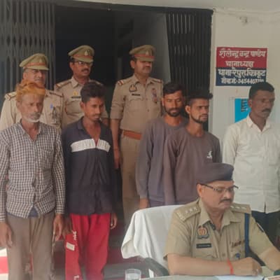 रैपुरा पुलिस की गिरफ्त में गौ तस्कर 