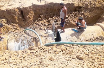 बीसलपुर-अजमेर पाइप लाइन क्षतिग्रस्त, लाखों गैलन पानी व्यर्थ बह गया
