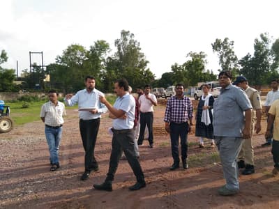 Collector and SDM inspected Chief Minister's meeting place and helipad