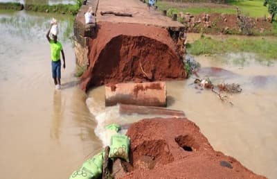 ताबड़तोड़ बारिश से पुलिया बही, ऐसी समस्याओं को झेल रहे हैं ग्रामीण
