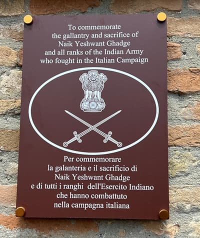 इटली में बना दूसरे विश्व युद्ध के जाबांज भारतीय सैनिकों के सम्मान में स्मारक