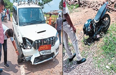 Accident in Raipur! High speed Scorpio hit Pulsar and Scooty, 1 died on the spot….4 injured