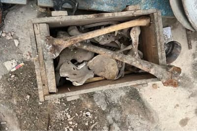 skeleton found in bjp leader house in agra