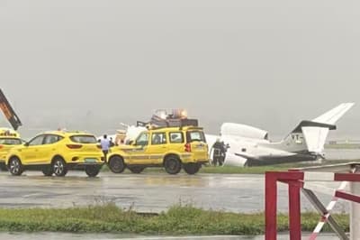  Chartered plane crashes at Mumbai airport 8 people feared dead