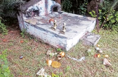 खेत में पड़ी मिली देव प्रतिमाएं, अमरवासी जैन मंदिर से हुई थी चोरी