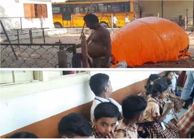 विशालकाय गुब्बारे में हवा भरने के दौरान फट गया सिलेंडर, 6 युवक और 33 स्कूली बच्चे घायल