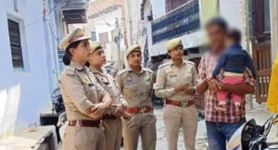 police resolved fight between husband and wife In Mathura